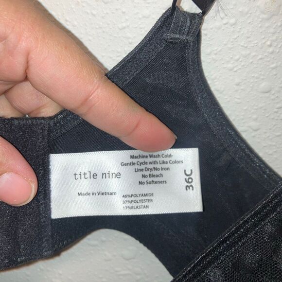 Title Nine Lightly Lined Underwire Animal Print Balconette Bra 36C #715 - Picture 3 of 6